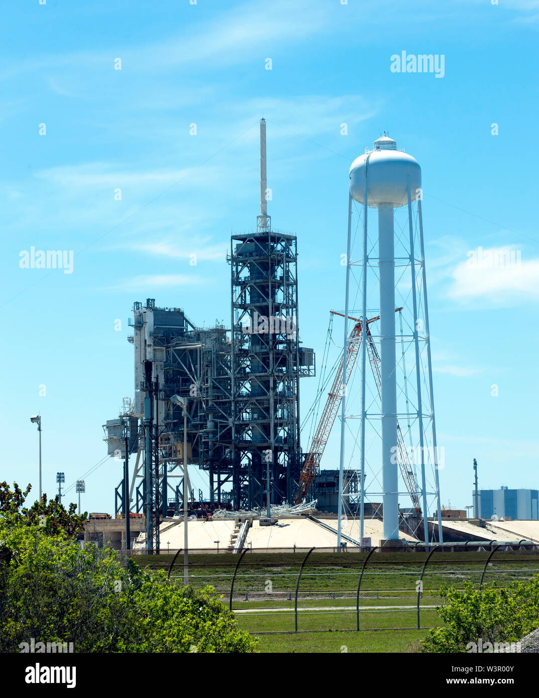 Il Centro Spaziale Kennedy complessi di lancio 39A , attualmente in uso da SpaceX Foto Stock