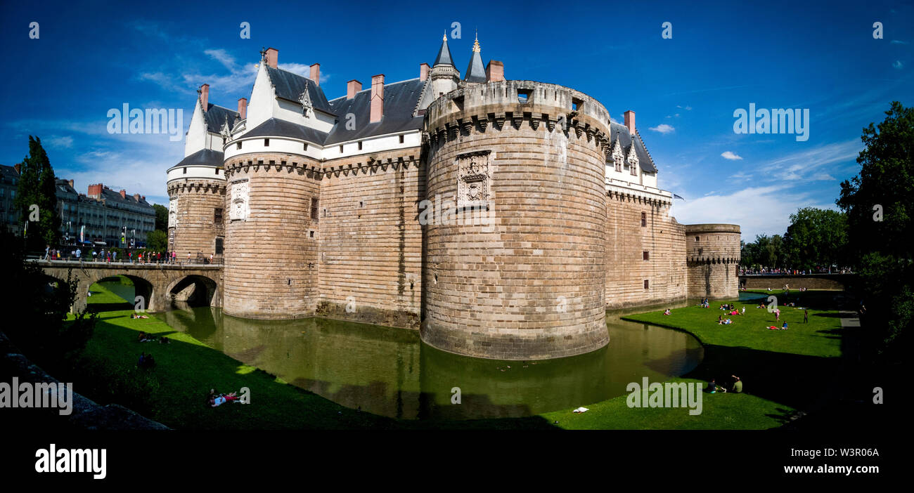 Château des Ducs de Bretagne nella città di Nantes (Castello dei Duchi di Bretagna Loire Atlantique reparto, Pays de la Loire, Francia Foto Stock