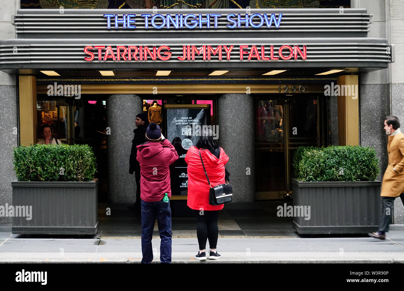 Il Tonight Show starring Jimmy Fallon Rockefeller Center di New York Foto Stock