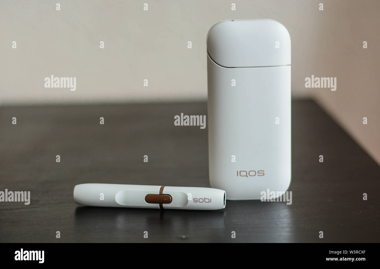 Calore IQOS-non-burn tabacco tecnologia del prodotto Foto Stock