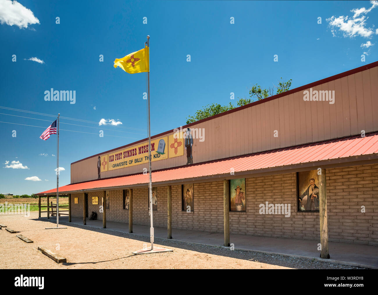 Il vecchio forte Sumner Museum, Fort Sumner, Nuovo Messico Foto Stock