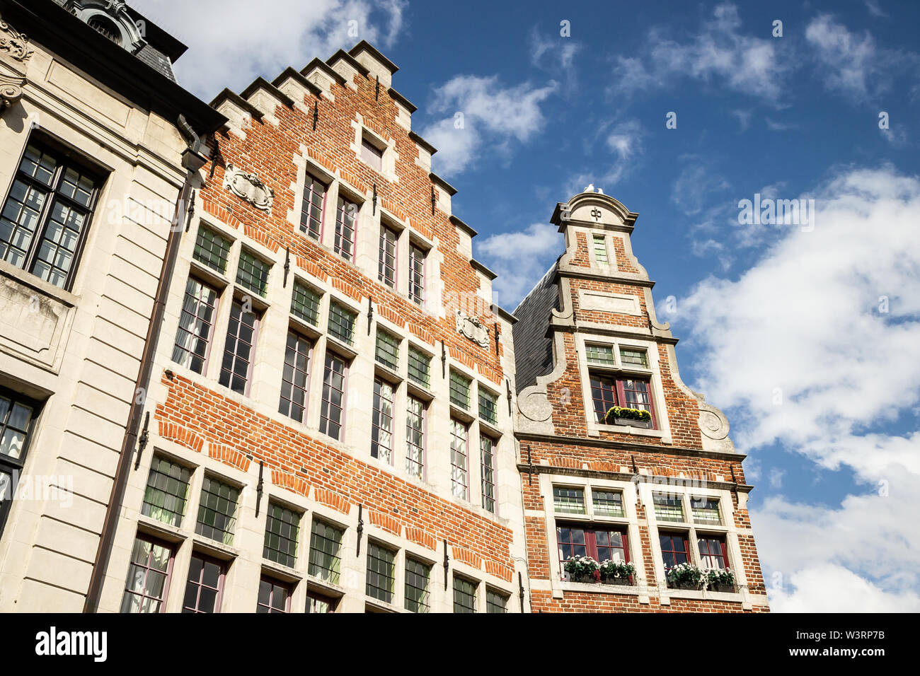Bellissima architettura antica di Gand, Belgio Foto Stock