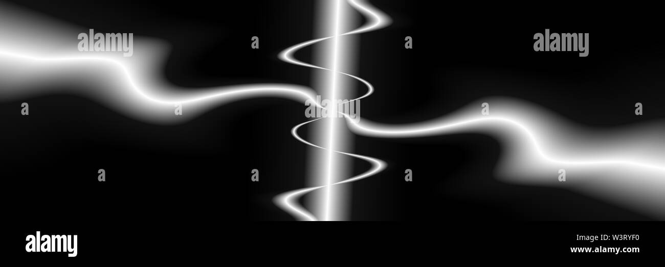 Arte digitale, astratti gli oggetti 3D con illuminazione soffusa, Germania Foto Stock