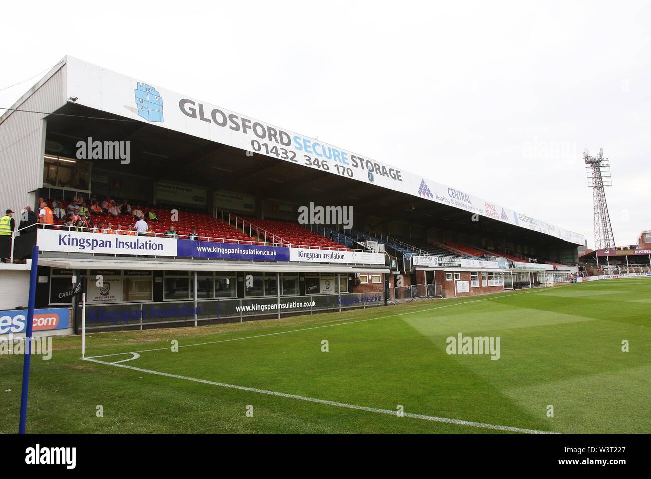 Hereford FC v Cheltenham Town FC a Edgar Street (pre-stagione amichevole - 17 luglio 2019) - Edger Street, casa dei tori foto da Antony Thompson Foto Stock
