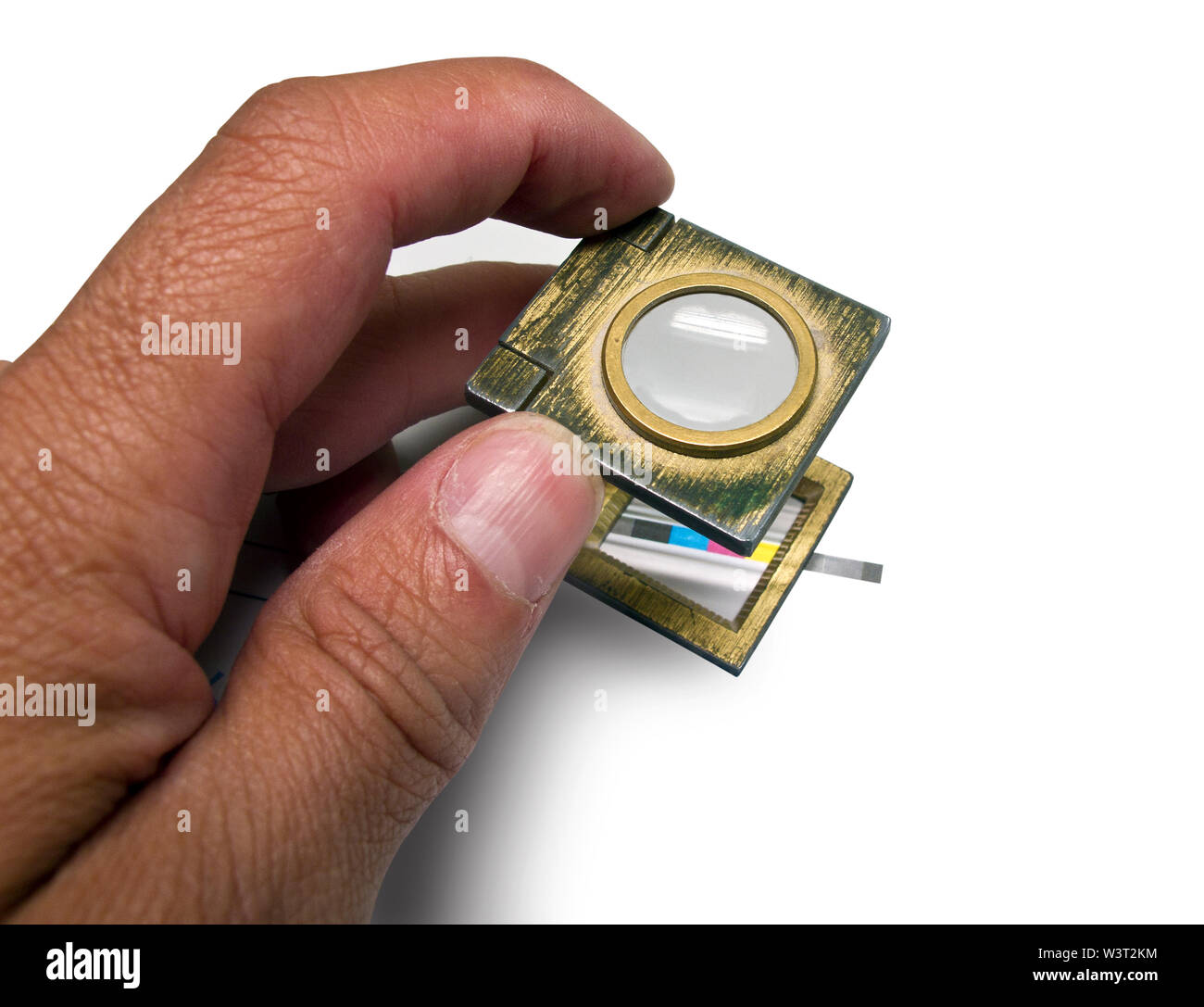 Tester di biancheria isolato su bianco Foto Stock