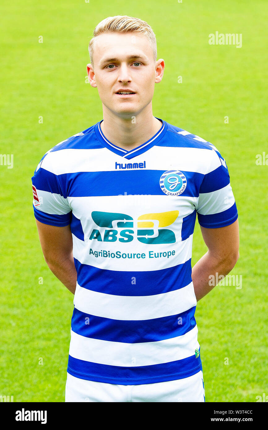 Doetinchem, Nederland. 16 Luglio, 2019. DOETINCHEM, 16-07-2019, olandese Calcio, Keuken Kampioen Divisie, stadion De Vijverberg, stagione 2019/2020, de Graafschap player Mathijs van Nispen Credito: Pro scatti/Alamy Live News Foto Stock