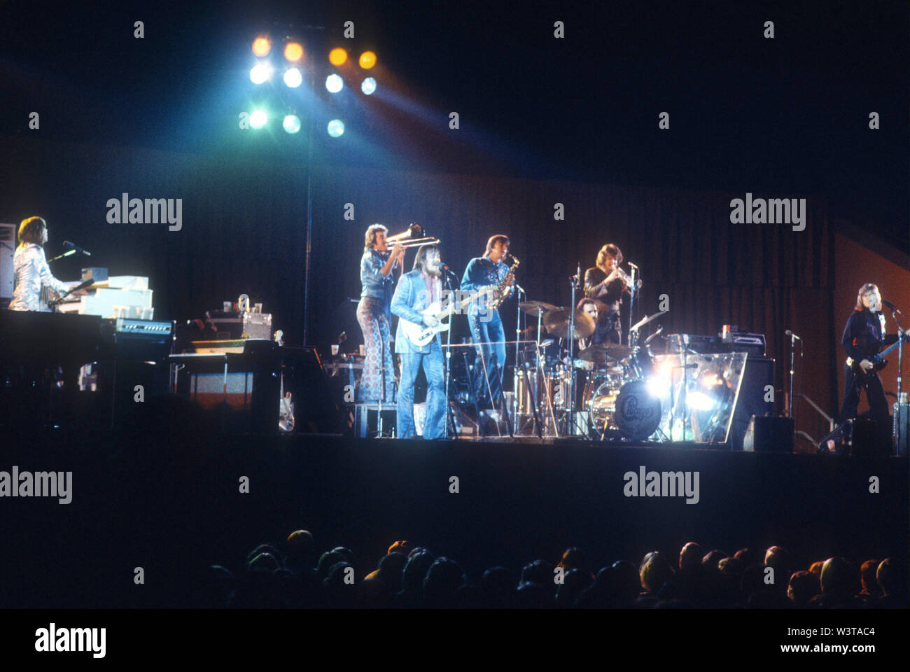 CHICAGO noi del gruppo rock circa 1973 a Los Angeles, California. Photo: Jeffrey Mayer Foto Stock