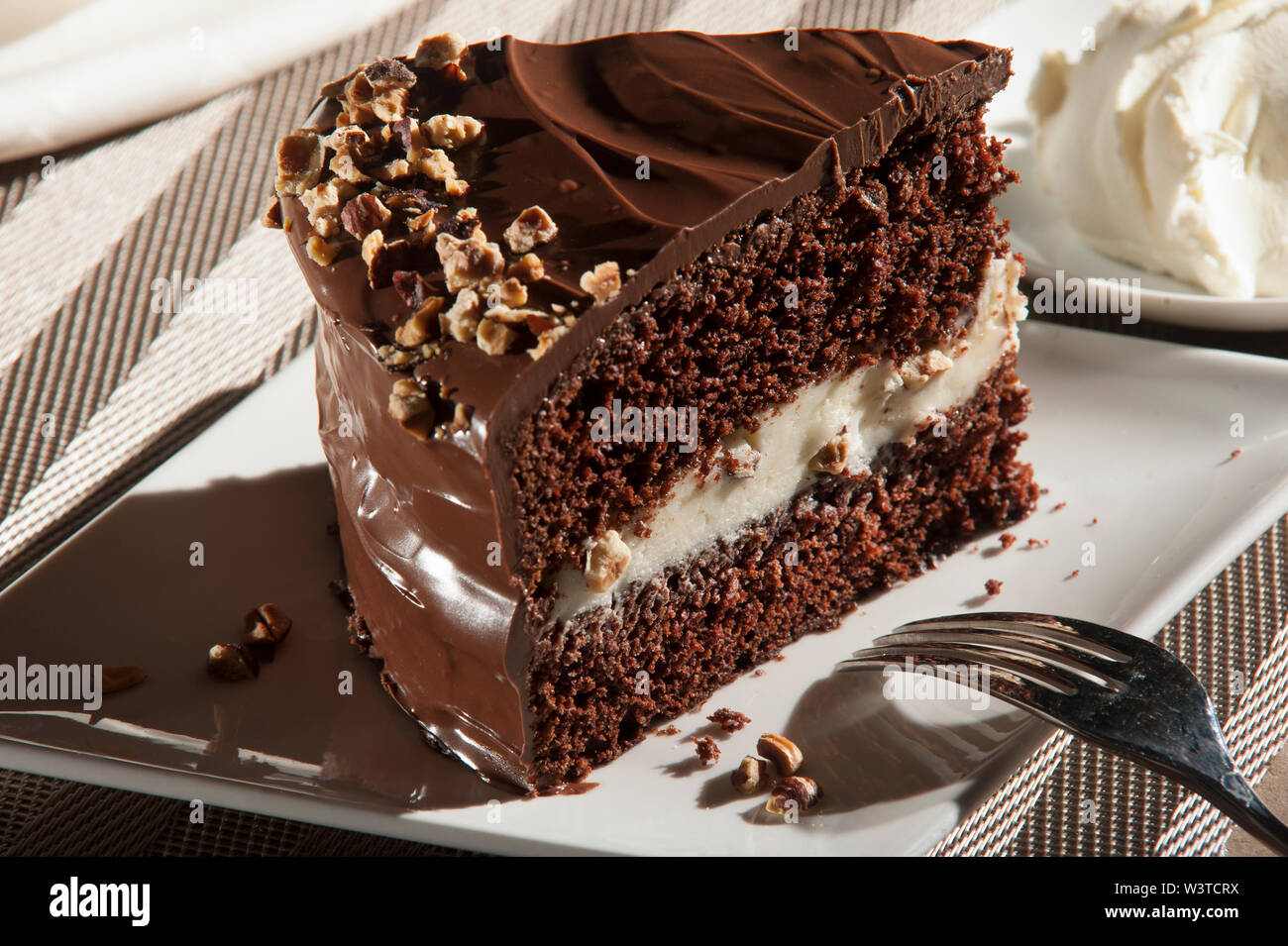 Mascarpone nocciola torta al cioccolato Foto Stock