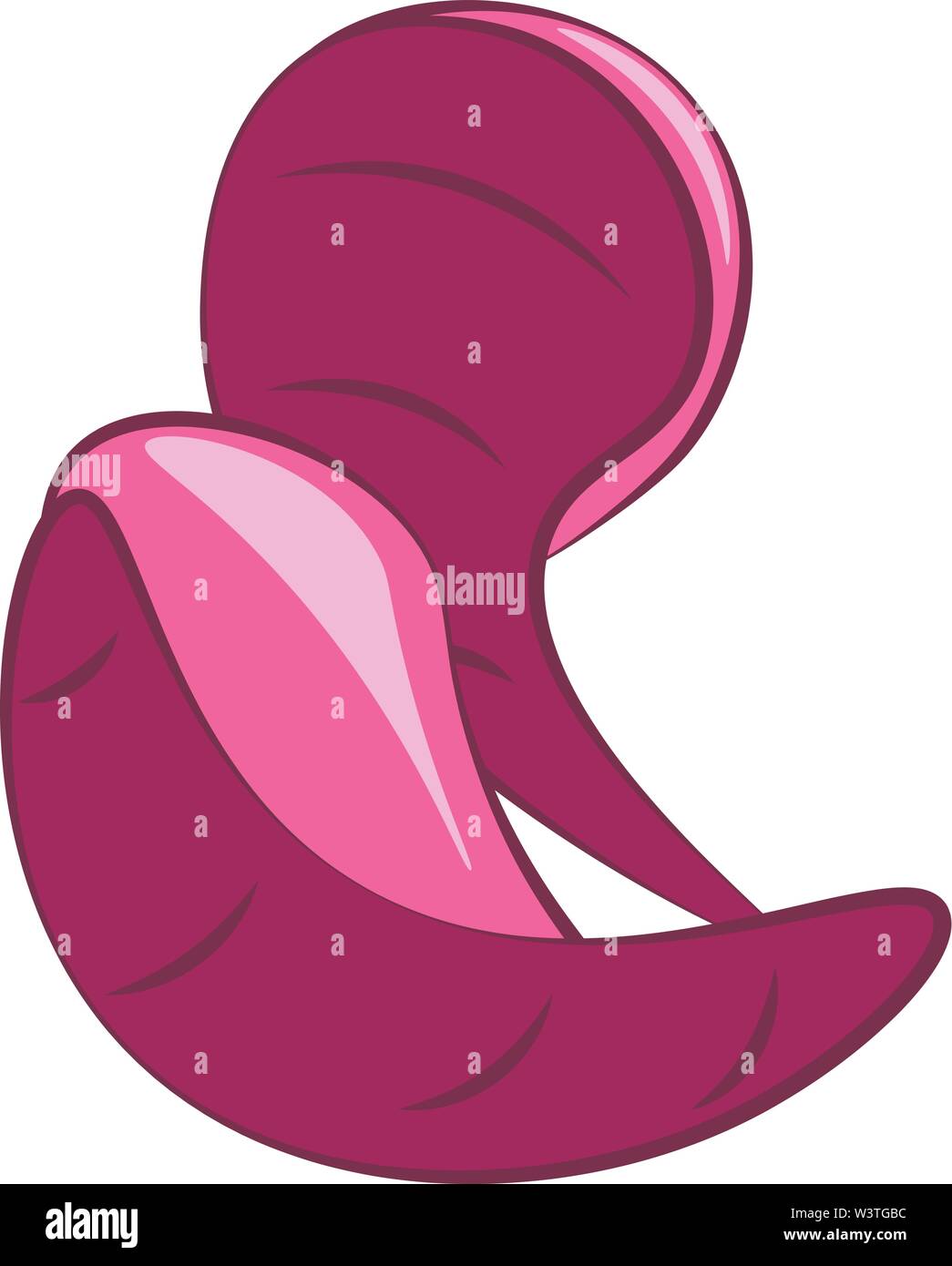 Un soft pantofole yeah in color porpora, il vettore, il colore di disegno o illustrazione. Illustrazione Vettoriale