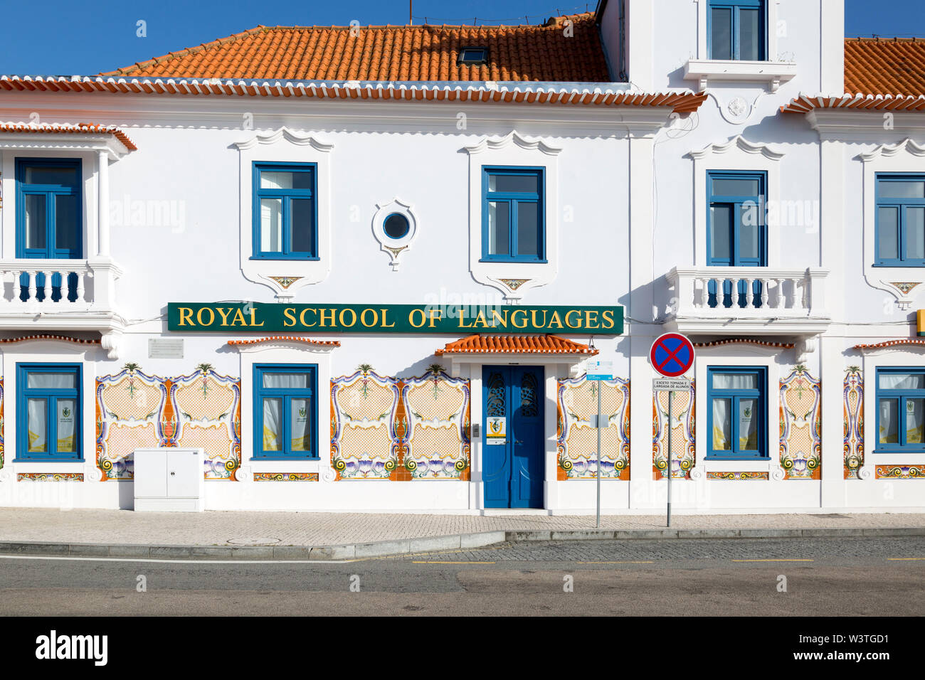 Regia Scuola di Lingue in Aveiro Portogallo. Foto Stock
