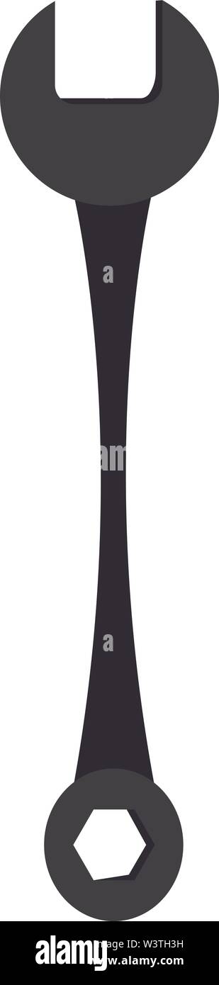 Uno strumento chiave di colore grigio, il vettore, il colore di disegno o illustrazione. Illustrazione Vettoriale