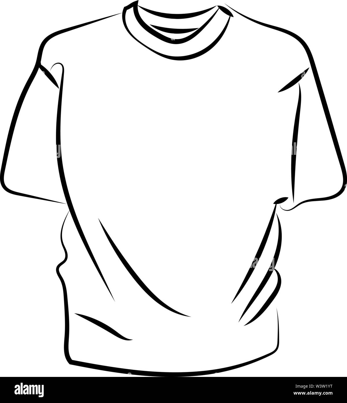 Shirt disegno, illustrazione, vettore su sfondo bianco Illustrazione Vettoriale