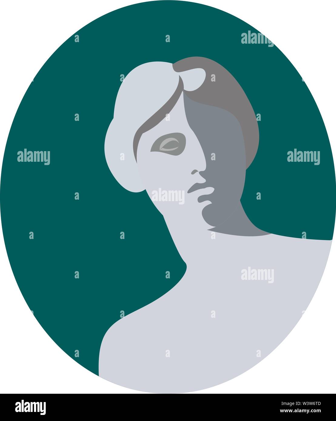 Venere di Milo statua, illustrazione, vettore su sfondo bianco. Illustrazione Vettoriale