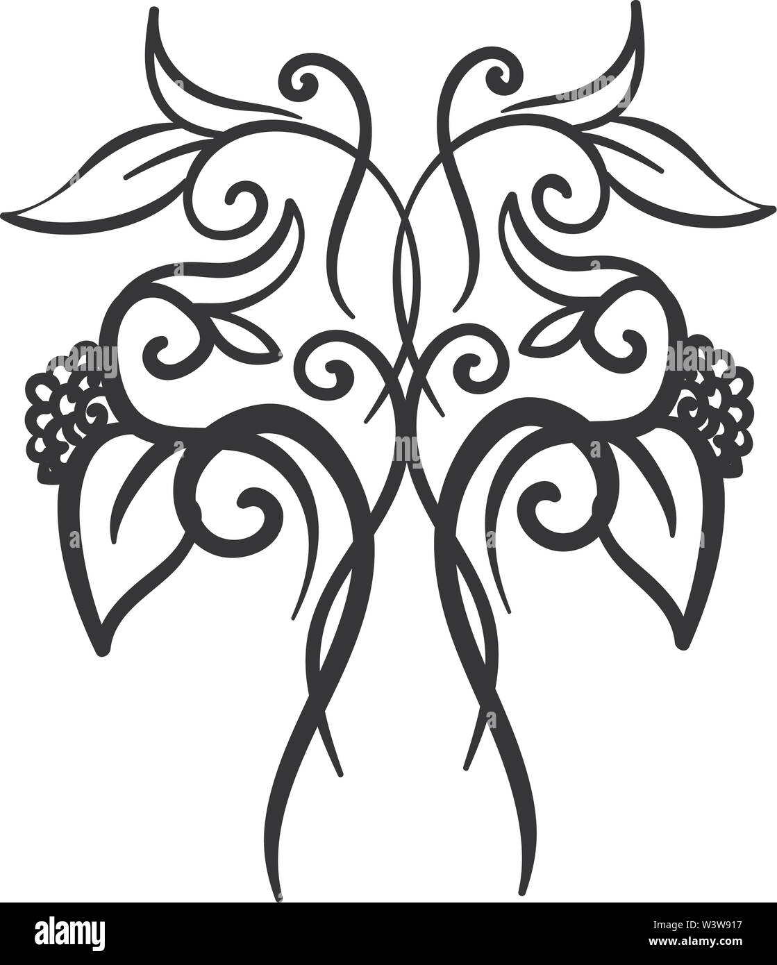 Ornamento decorativo, illustrazione vettore su sfondo bianco. Illustrazione Vettoriale