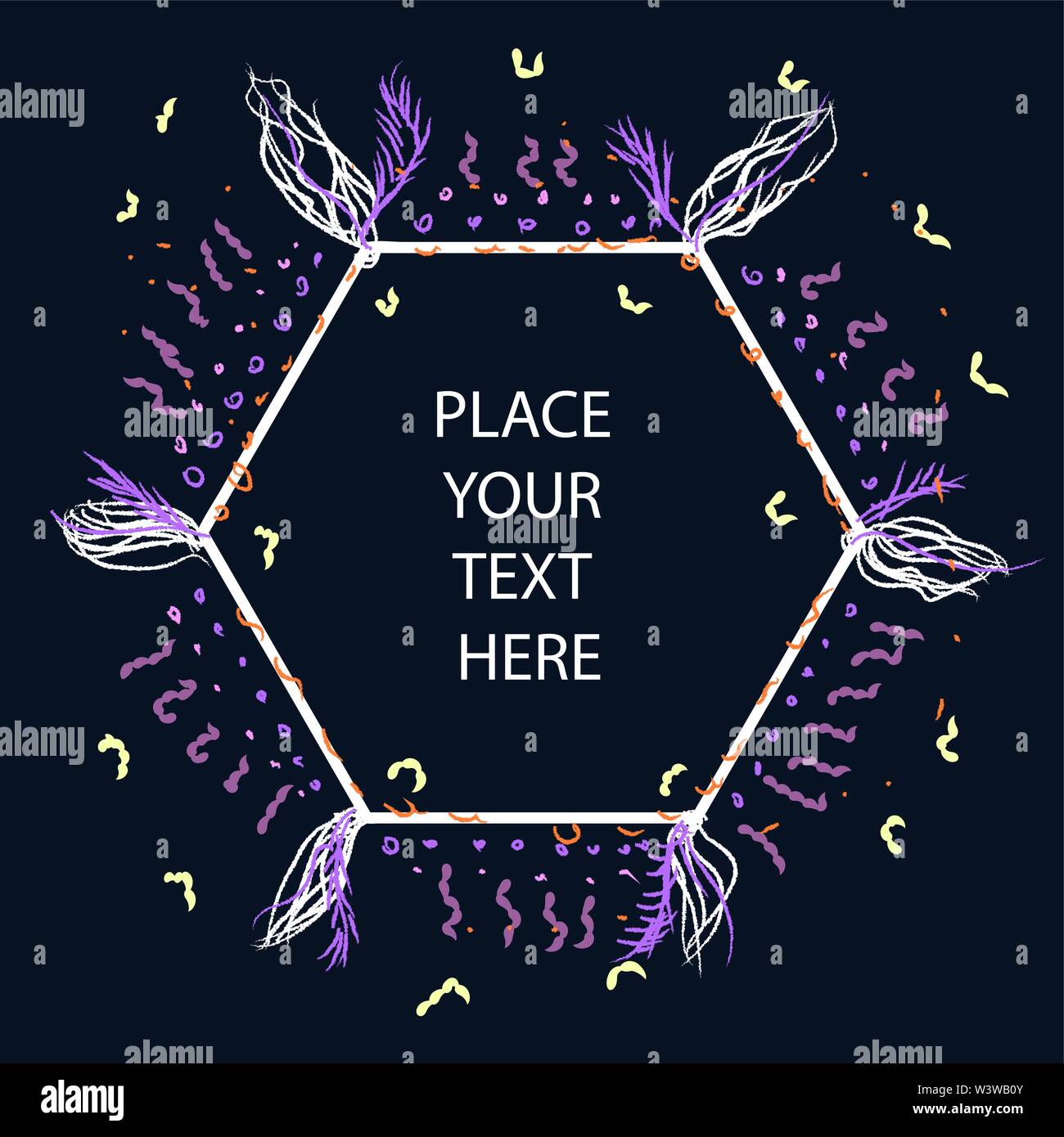 Esagonale bianco, illustrazione vettore su sfondo bianco. Illustrazione Vettoriale