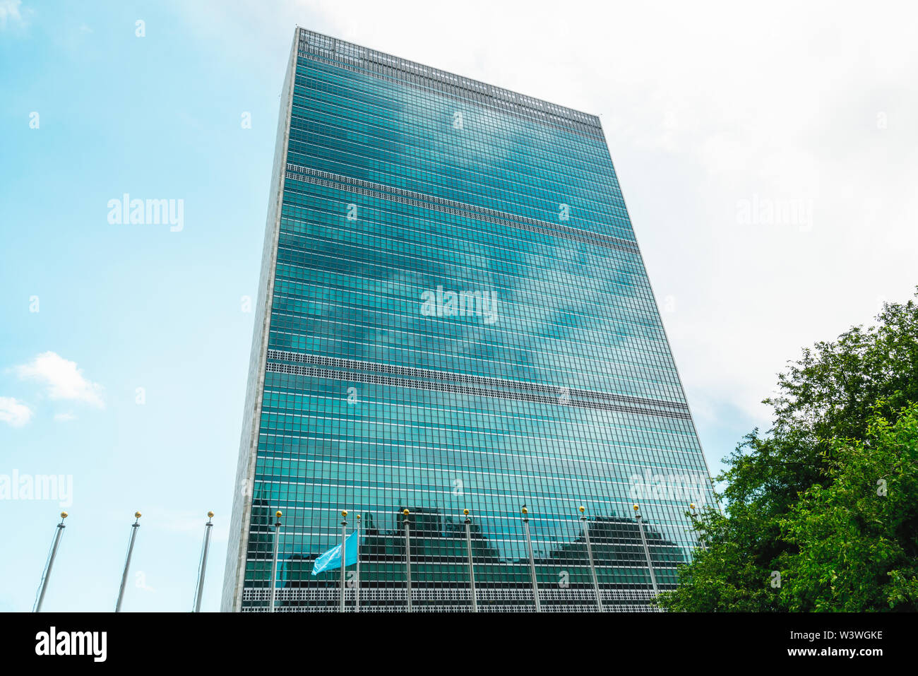 Segretariato delle Nazioni Unite Building, New York City Foto Stock