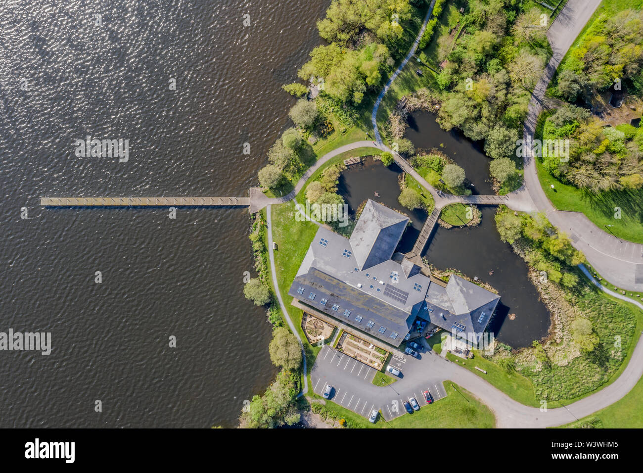 Oxford isola riserva naturale e Lough Neagh Foto Stock
