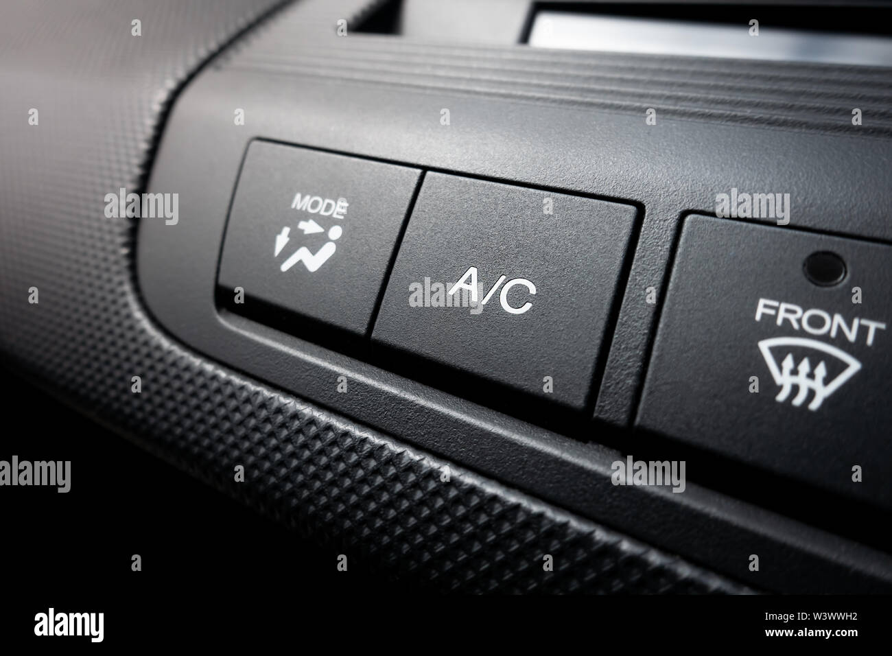 Aria condizionata on off interruttore di potenza di una vettura di sistema di aria condizionata Foto Stock