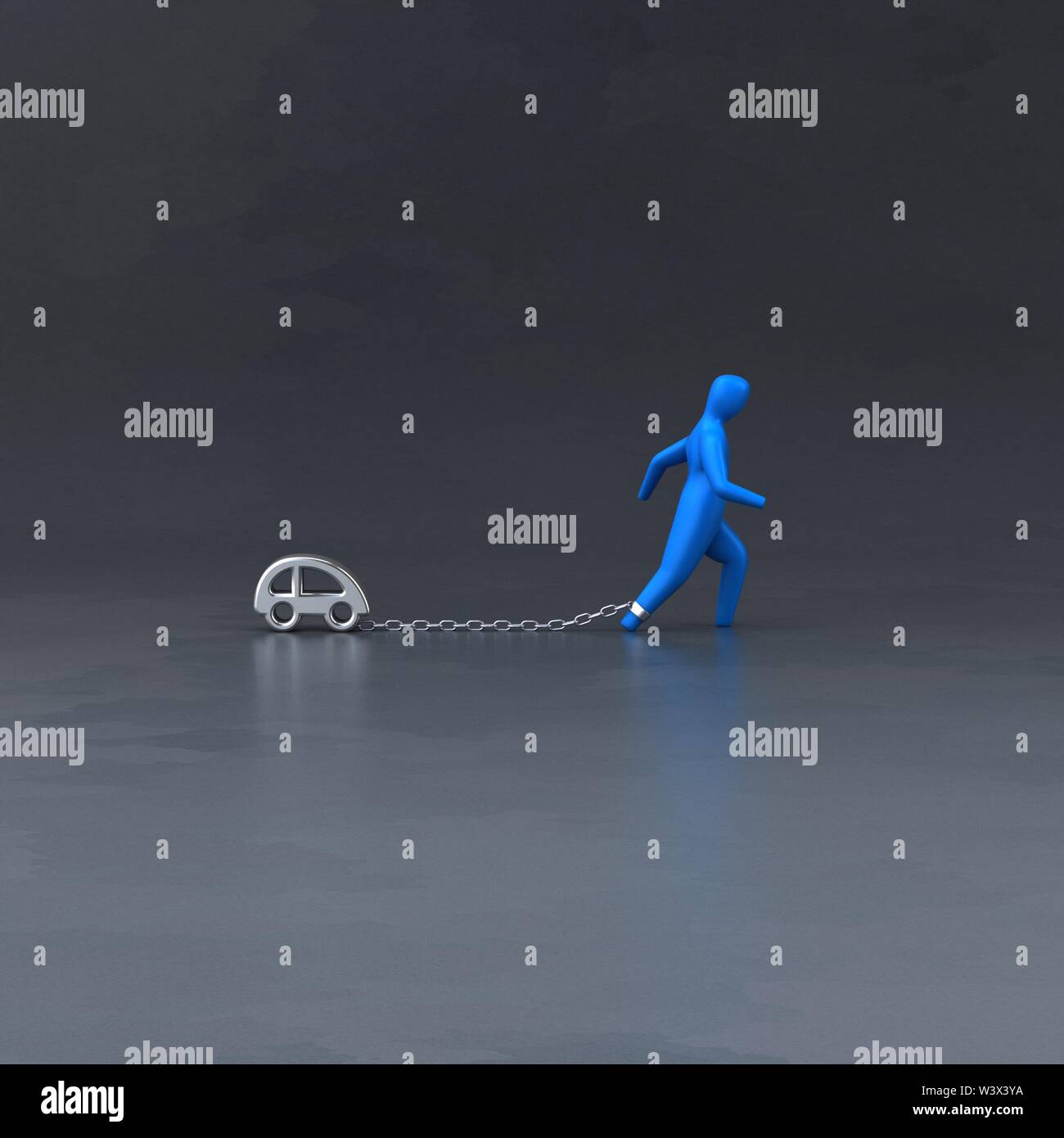 Onere simbolo - 3D illustrazione Foto Stock