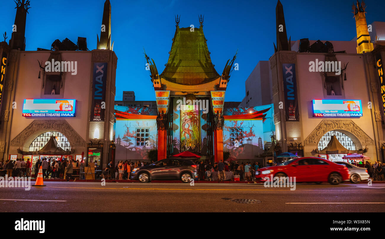 TCL Chinese IMAX Theatre a Hollywood Blvd, Los Angeles California USA Foto Stock