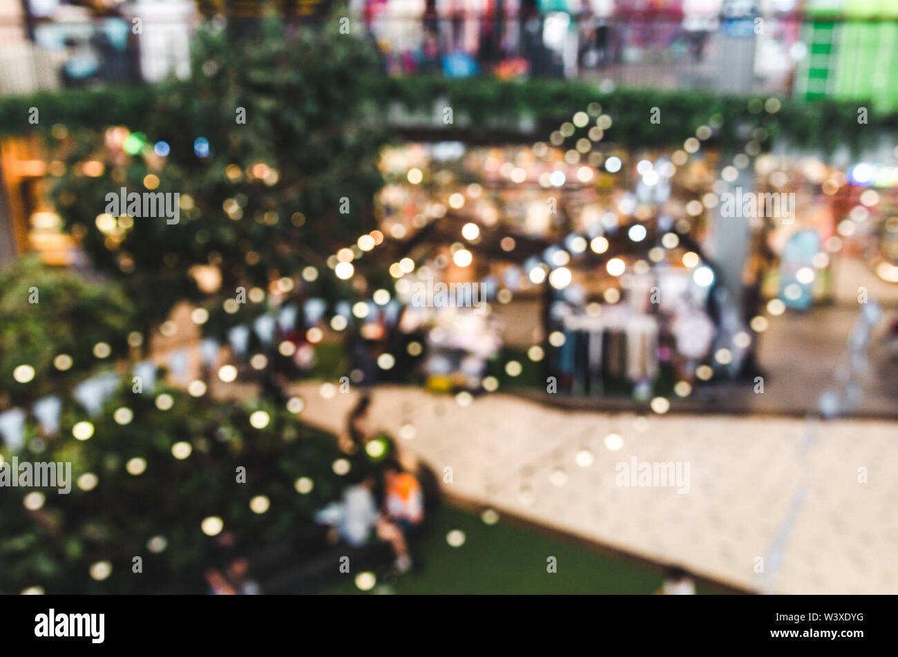 Abstract blur sullo sfondo di shopping mall e department store Foto Stock