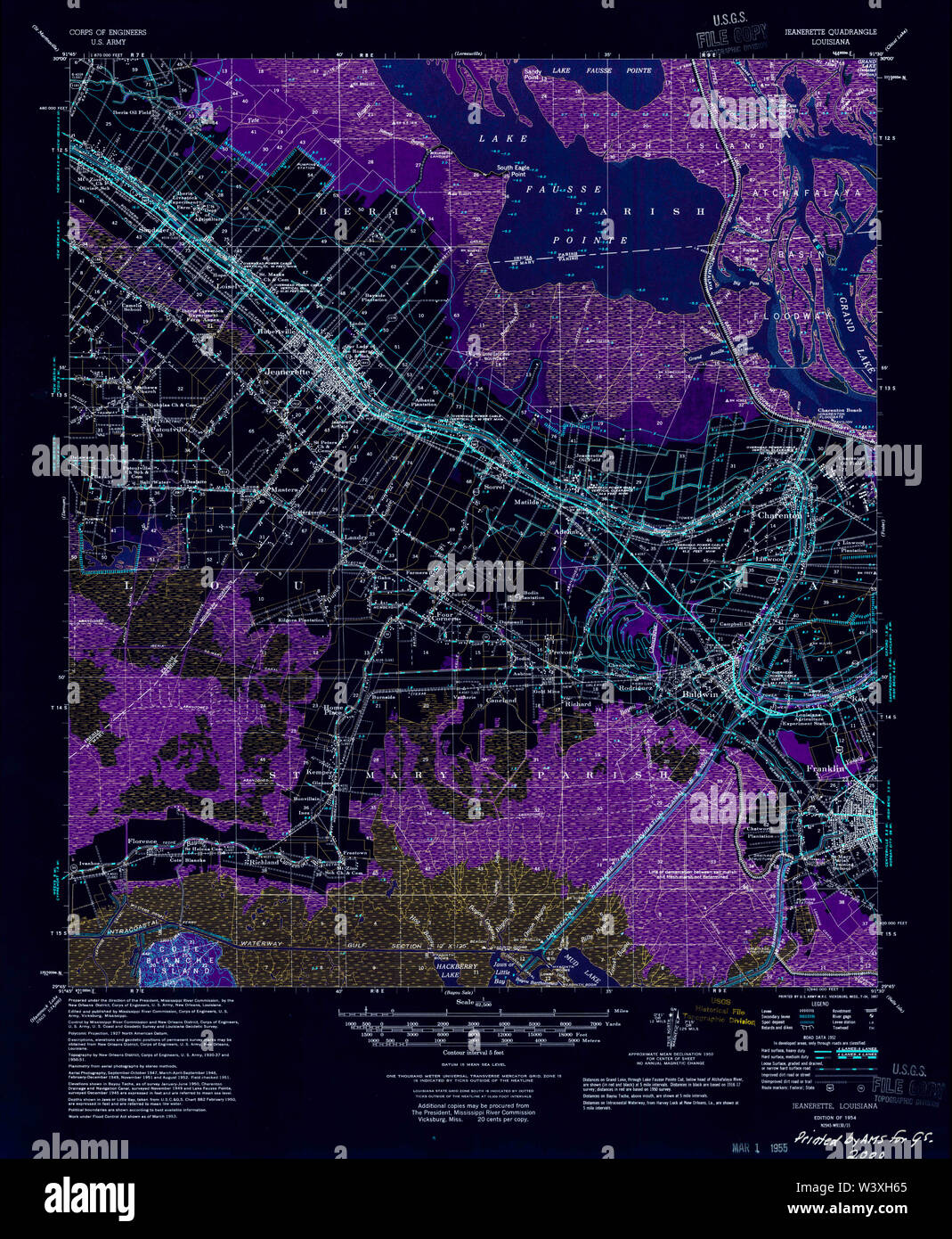 Mappa di jeanerette immagini e fotografie stock ad alta risoluzione Alamy