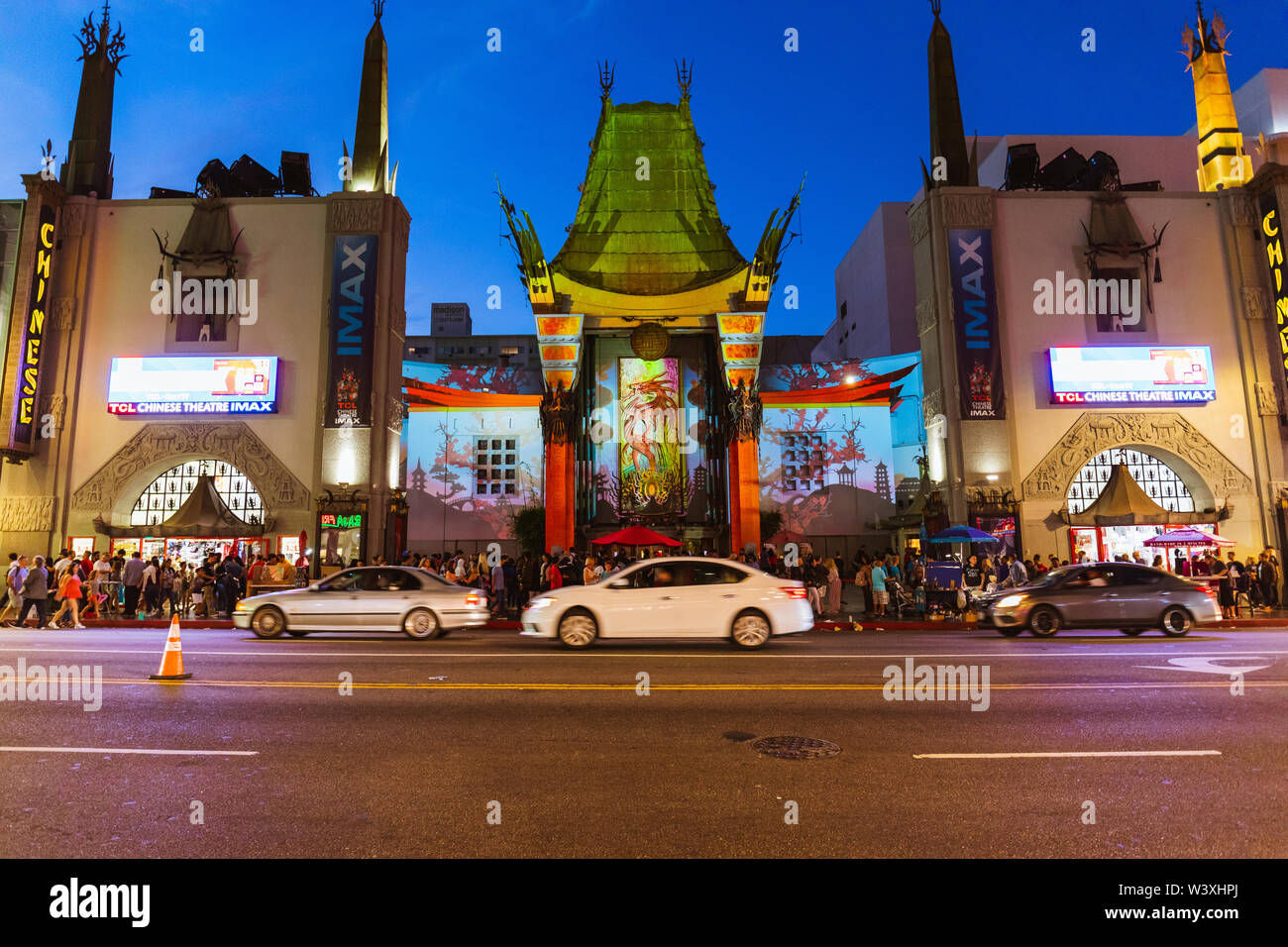 TCL Chinese IMAX Theatre a Hollywood Blvd, Los Angeles California USA Foto Stock