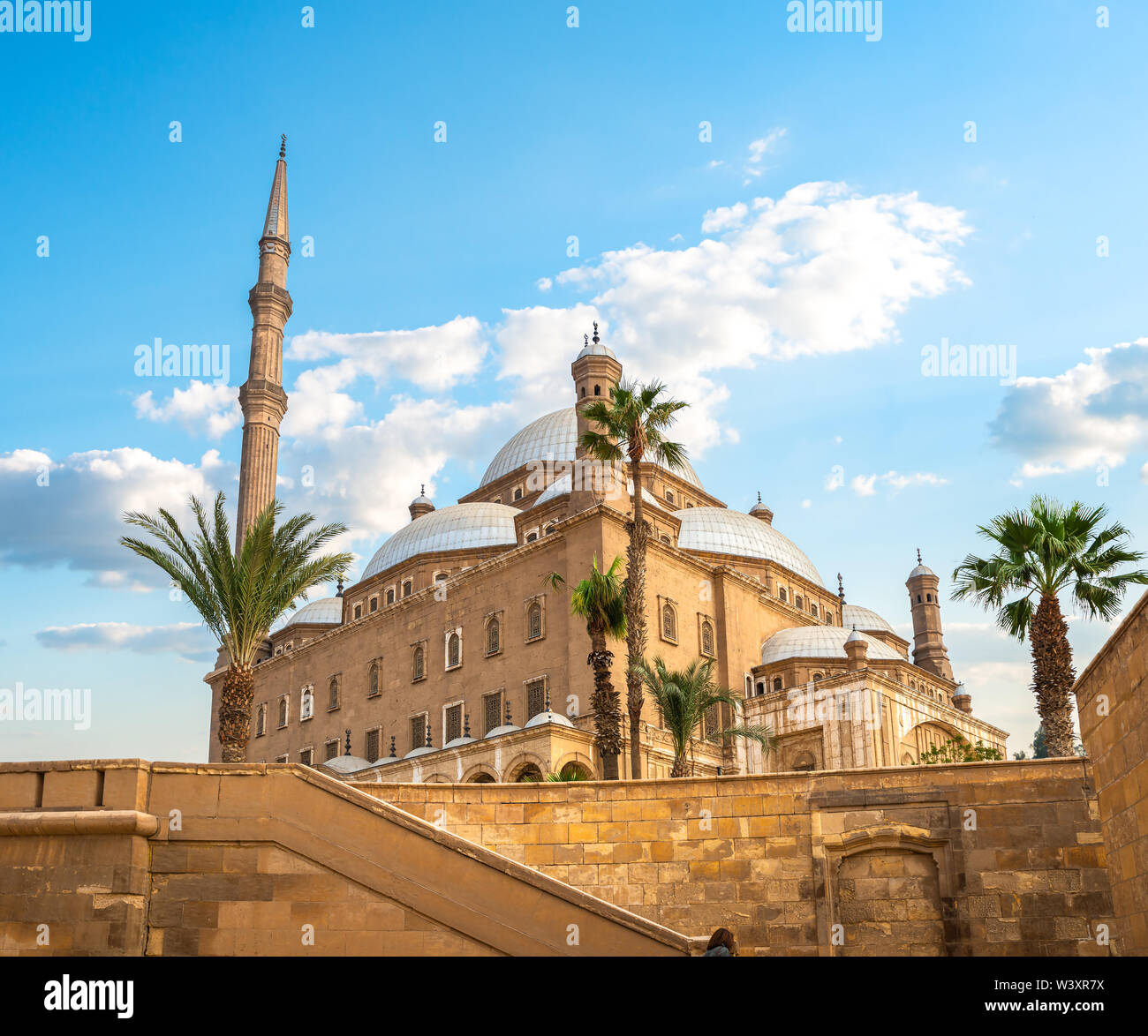 La grande moschea di Muhammad Ali Pasha in Il Cairo Egitto Foto Stock