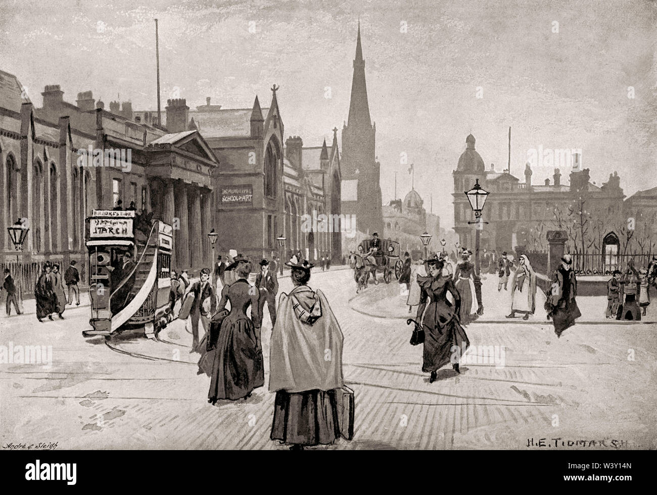 Manchester Scuola d'arte, Cavendish Street, Manchester, Inghilterra, Regno Unito, XIX secolo Foto Stock