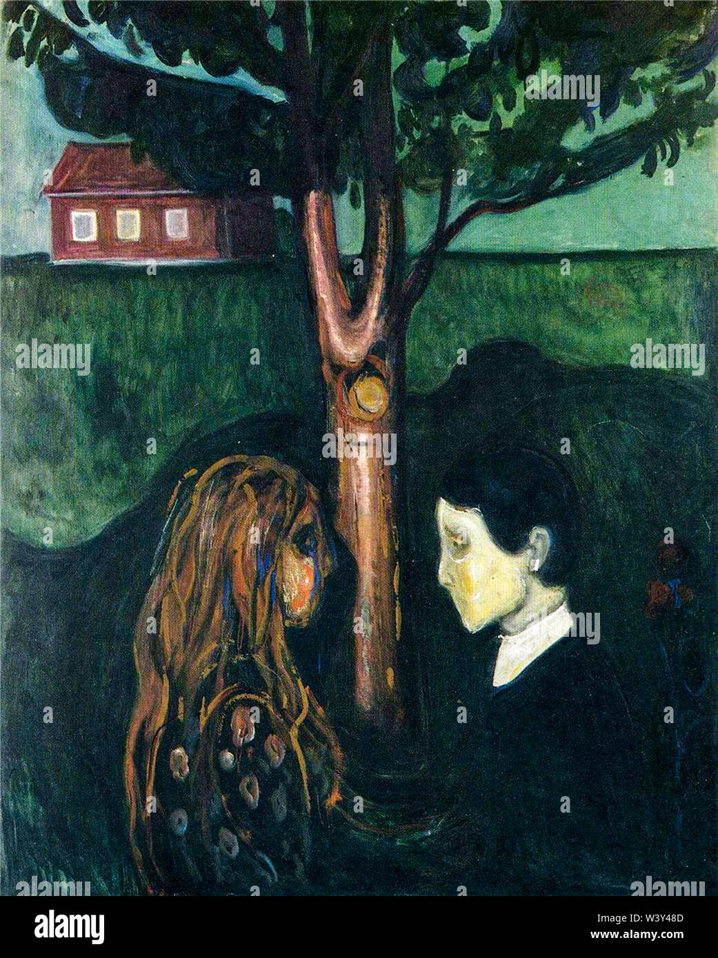 Edvard Munch, dritto negli occhi, pittura, 1899-1900 Foto Stock