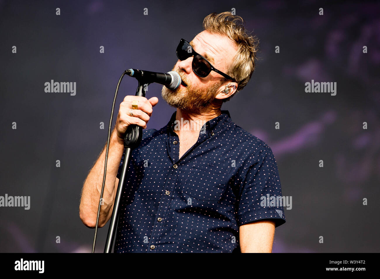 La Nazionale si esibisce dal vivo sul palco durante il periodo estivo britannico a Hyde Park il 13 luglio 2019 a Londra, Inghilterra Foto Stock