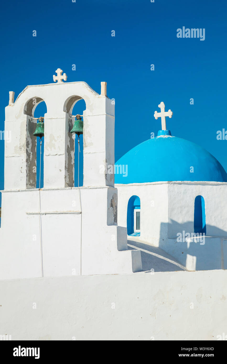 Greco cappella ortodossa, Naousa, Paros, Cyclade Islands, Grecia Foto Stock