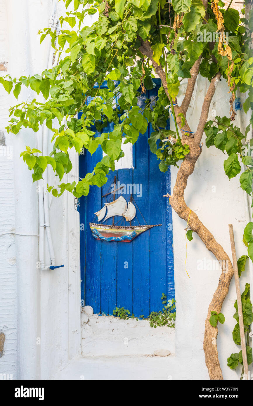 Naousa, Paros, Cyclade Islands, Grecia Foto Stock