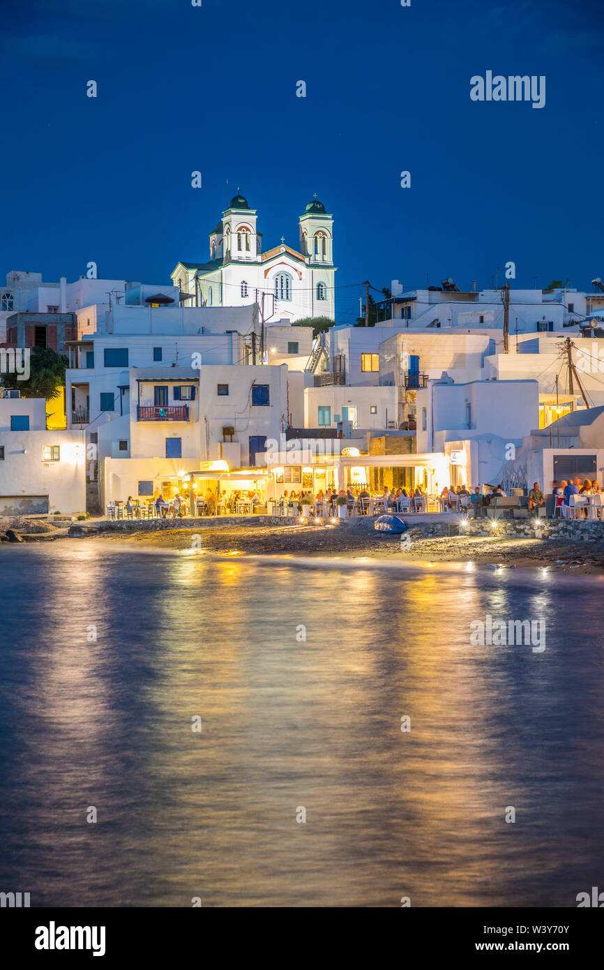 Naousa, Paros, Cyclade Islands, Grecia Foto Stock