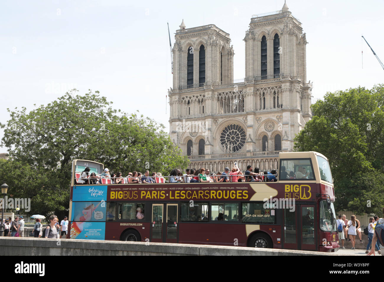 La CATTEDRALE DI NOTRE-DAME ,TRE MESI DOPO IL FUOCO Foto Stock