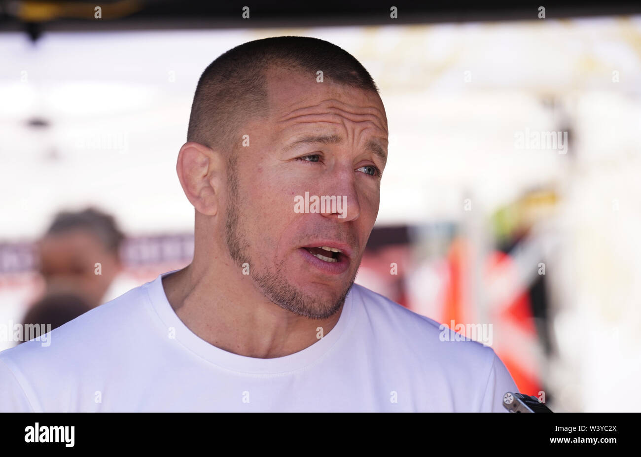 Montréal, Québec, Canada,Giugno 6, 2019.UFC campione del mondo Georges St-Pierre a Montreal, Quebec, Canada.Credit:Mario Beauregard/Alamy Live News Foto Stock