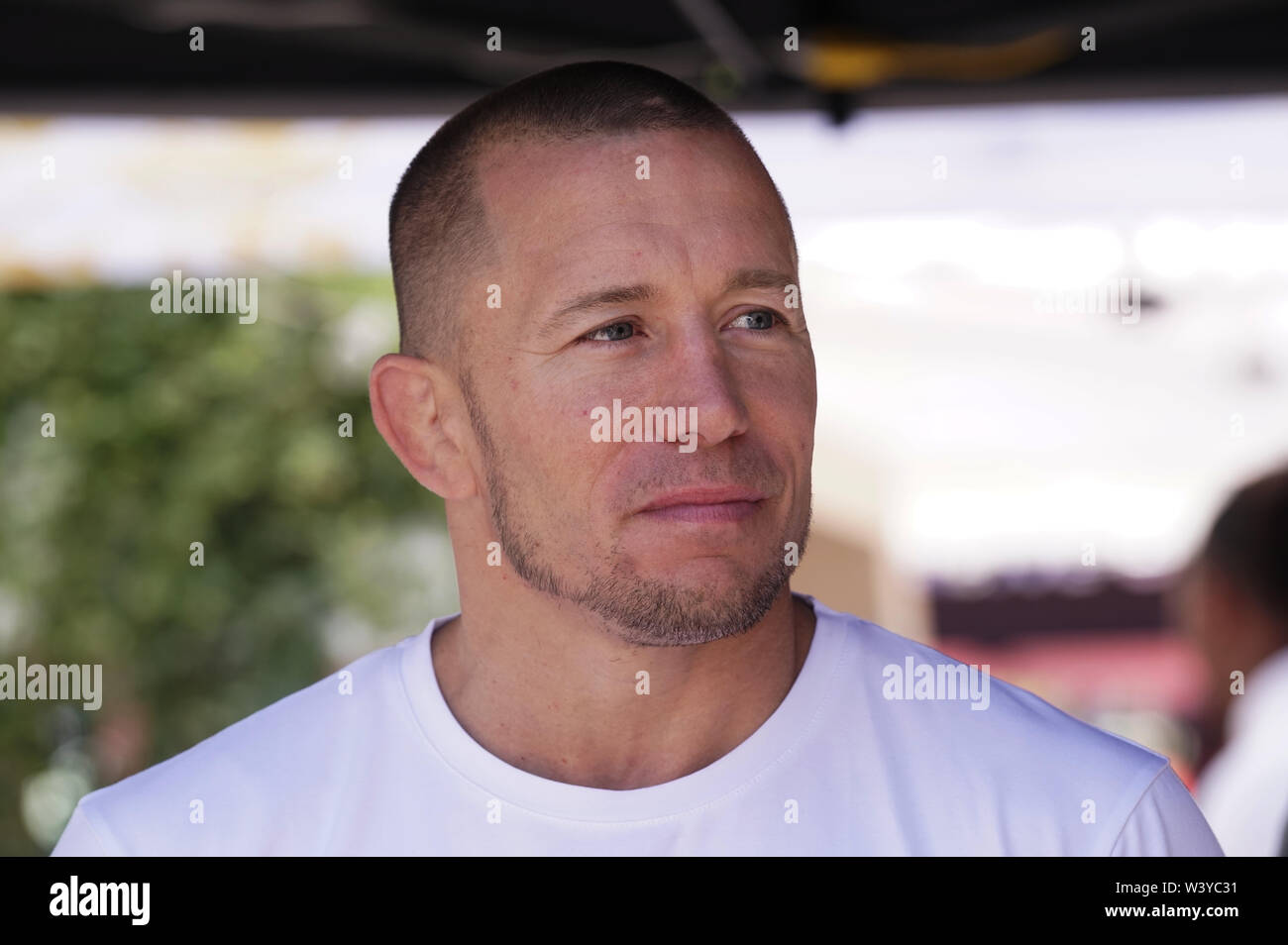 Montréal, Québec, Canada,Giugno 6, 2019.UFC campione del mondo Georges St-Pierre a Montreal, Quebec, Canada.Credit:Mario Beauregard/Alamy Live News Foto Stock