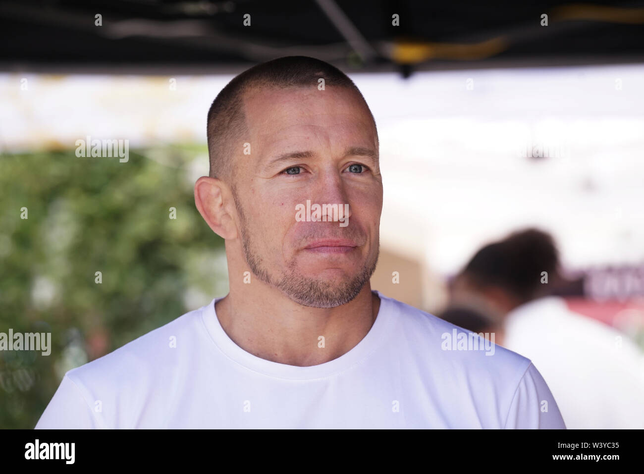 Montréal, Québec, Canada,Giugno 6, 2019.UFC campione del mondo Georges St-Pierre a Montreal, Quebec, Canada.Credit:Mario Beauregard/Alamy Live News Foto Stock