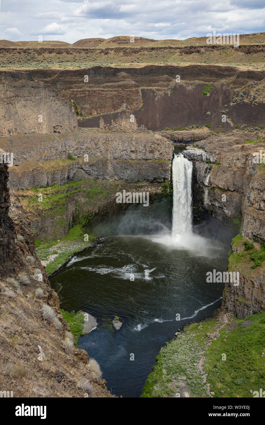 Palouse Falls, Palouse River, vicino a Snake River, a sud-est dello Stato di Washington, USA Foto Stock