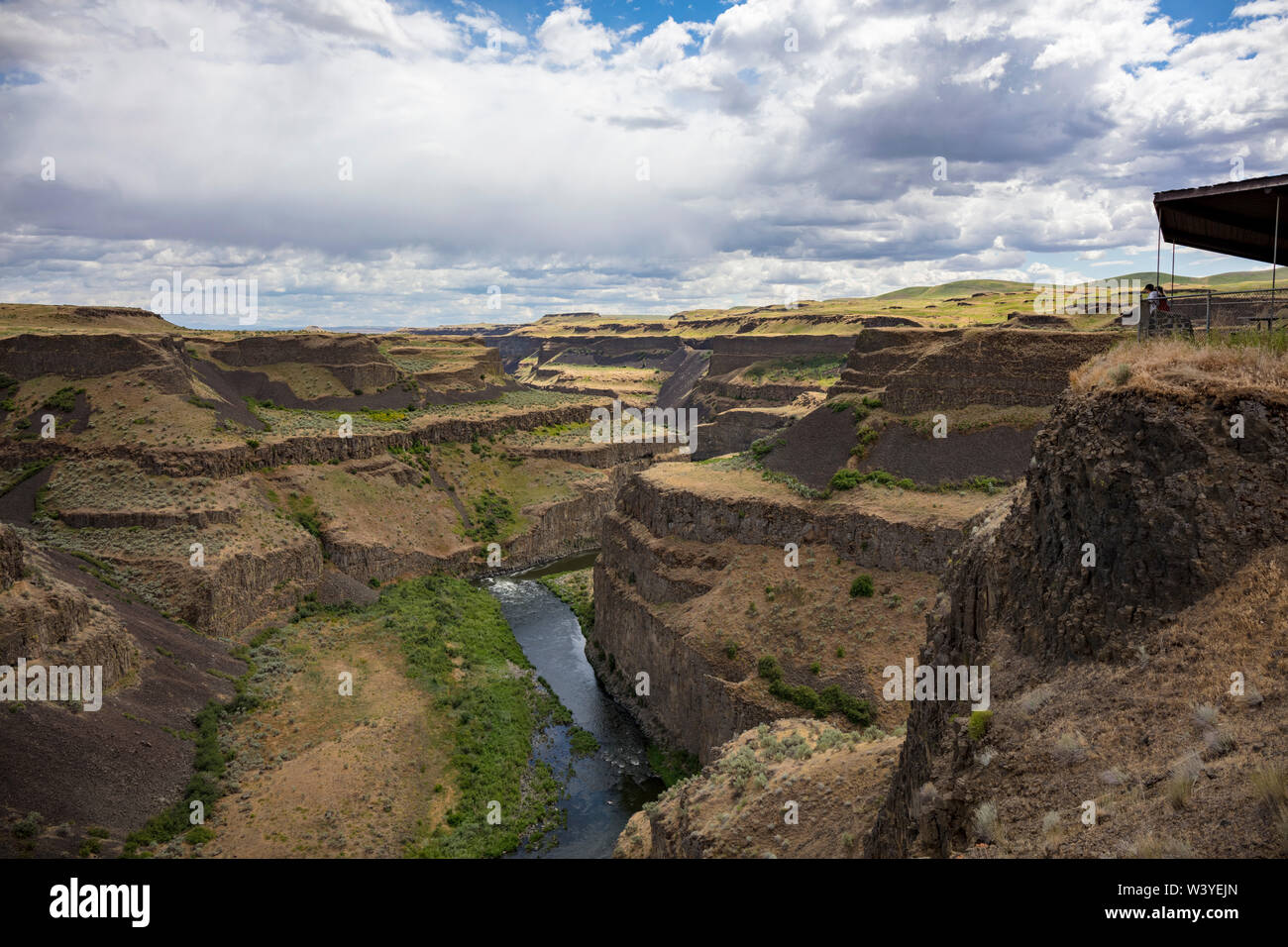Palouse Falls, Palouse River, vicino a Snake River, a sud-est dello Stato di Washington, USA Foto Stock