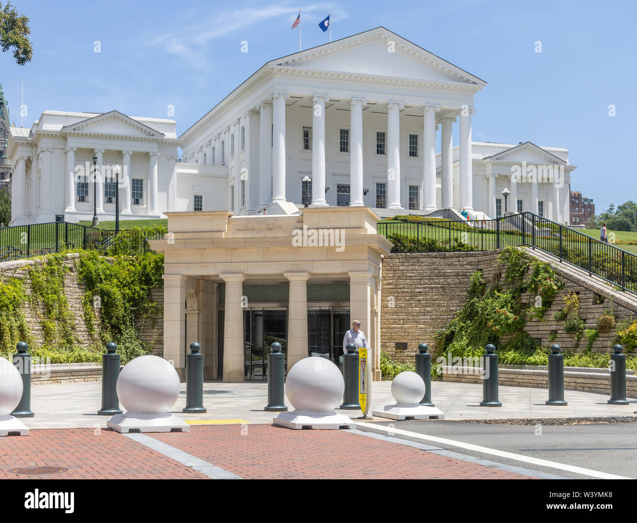 VIRGINA State Capitol, Richmond, VA - circa 2019. Il Campidoglio è stato progettato da Thomas Jefferson e prima occupata nel 1788 da Virginia Assemb generale Foto Stock