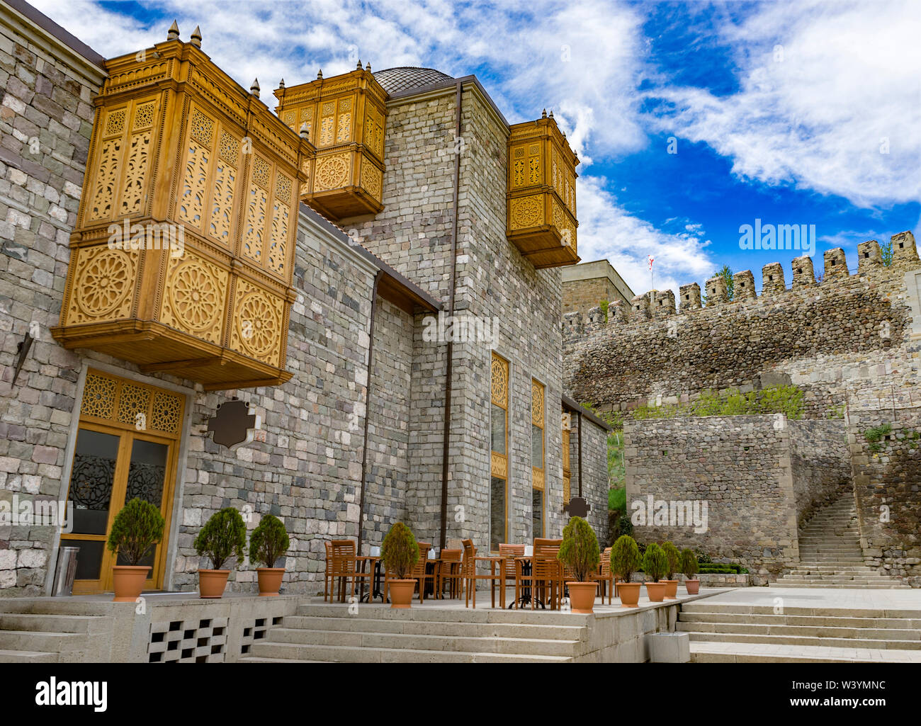 Castello di luogo di riposo, Rabati, Akhlatsikhe, Georgia, può.2017 Foto Stock