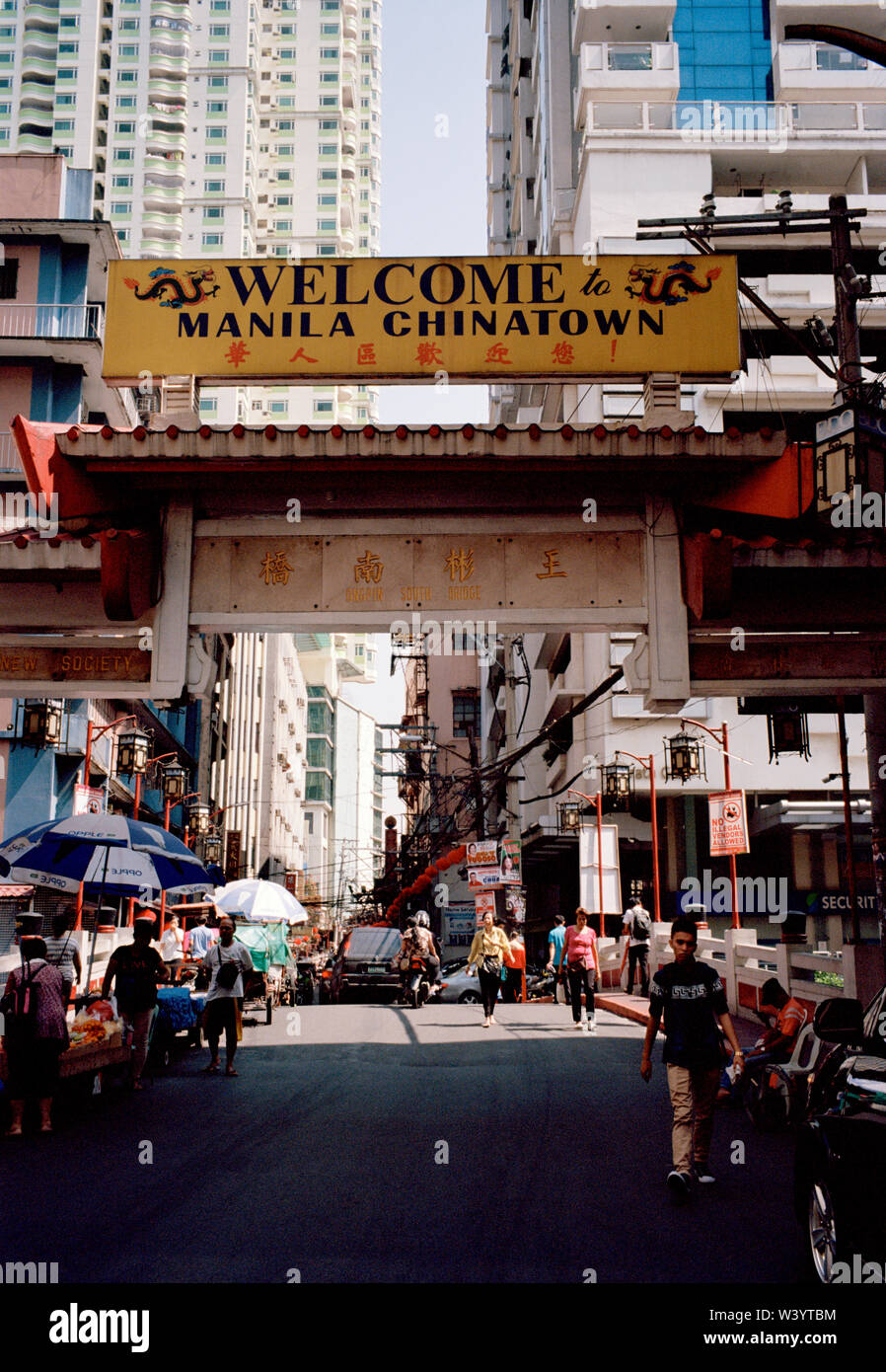 Chinatown a Manila in Luzon Metro Manila nelle Filippine del Sud-est asiatico in Estremo Oriente Foto Stock