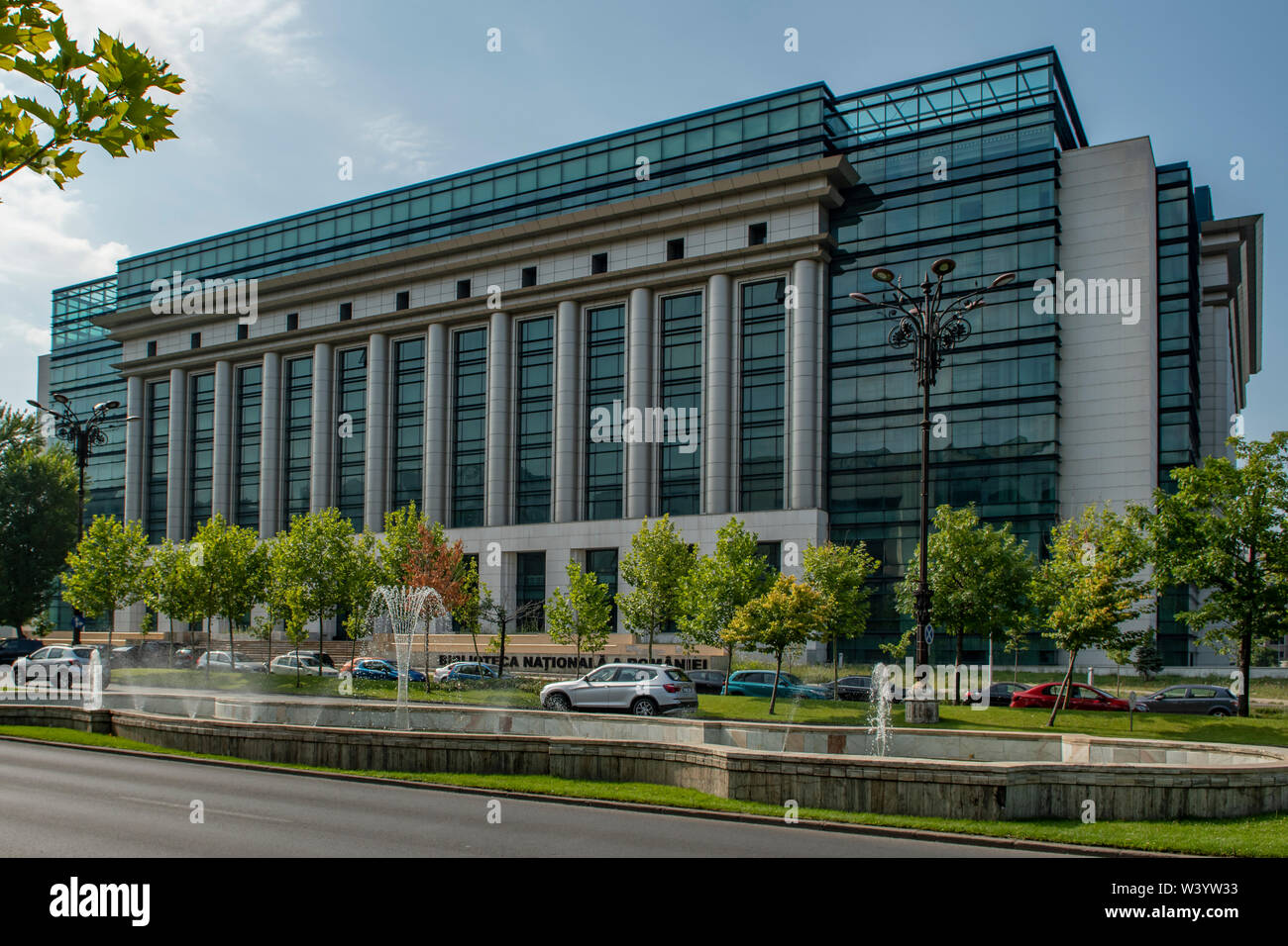Biblioteca nazionale, Bucarest, Romania Foto Stock