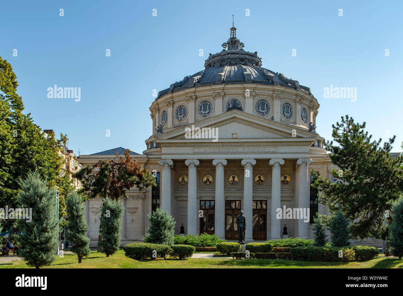 Ateneo romano, Bucarest, Romania Foto Stock