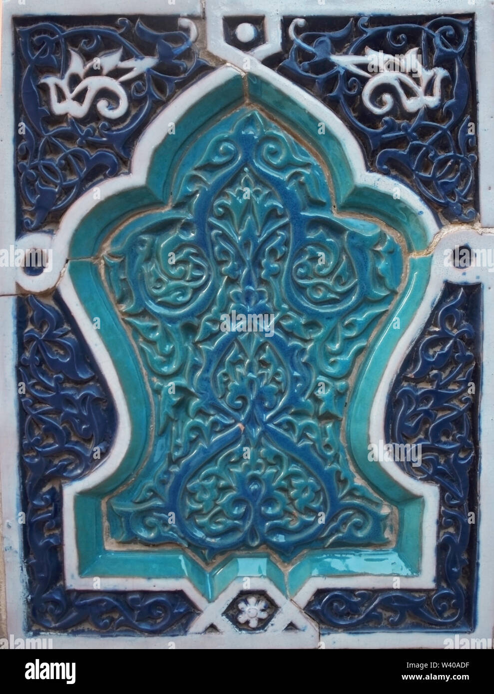 Silk Road di maioliche di Samarcanda Foto Stock