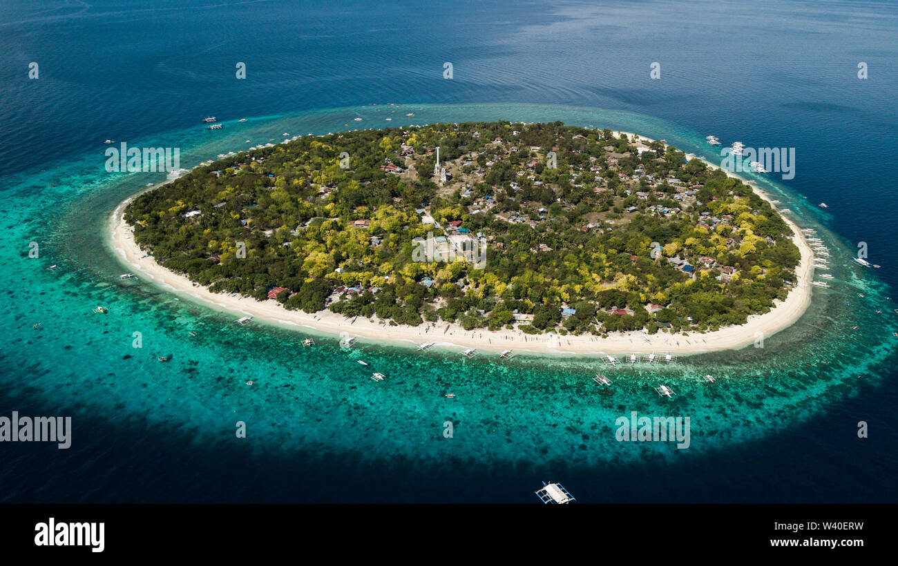 Balicasag Island, isola nelle Filippine Foto Stock