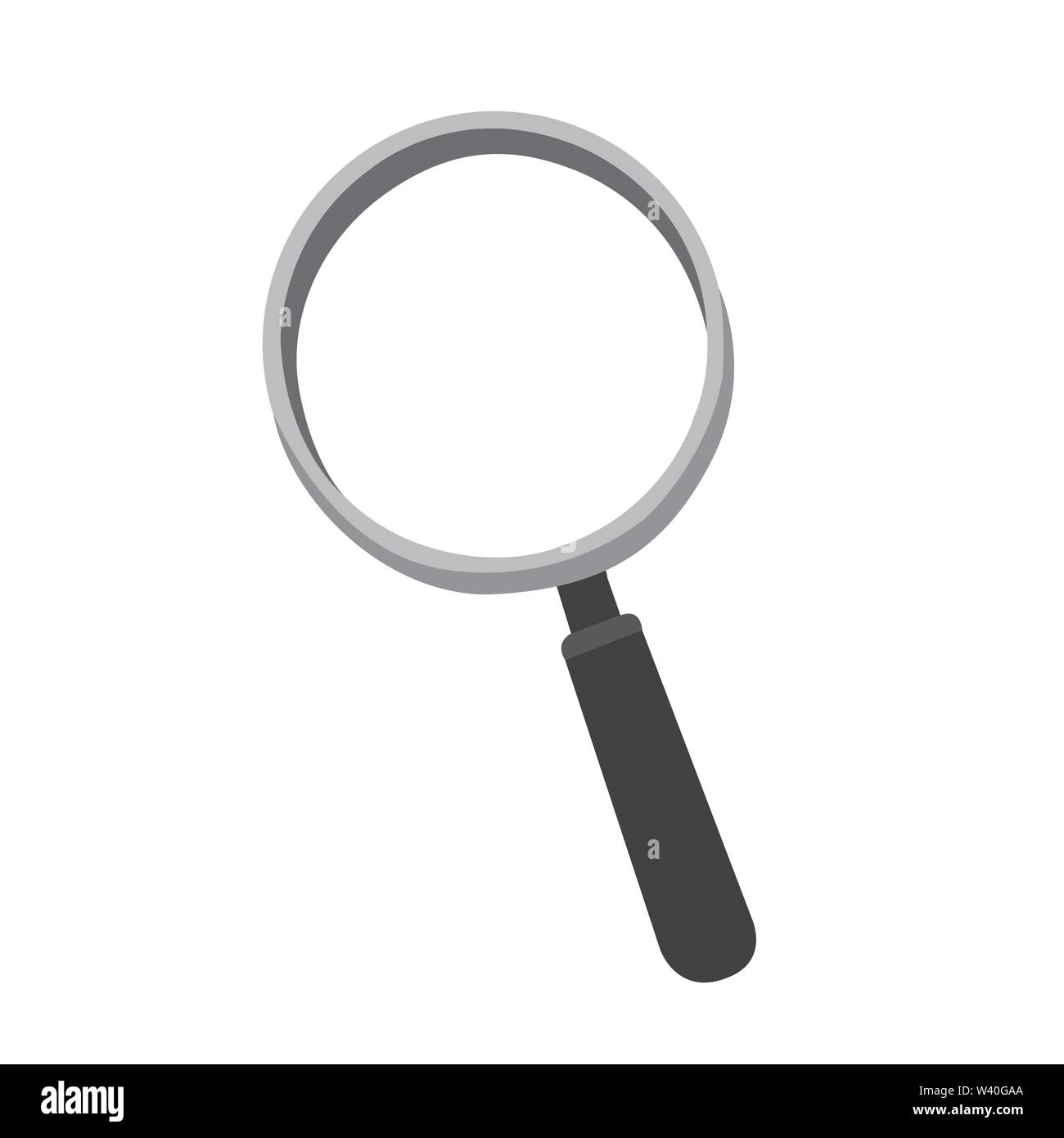 Isolato lente di ingrandimento su uno sfondo bianco - Vettore Illustrazione Vettoriale