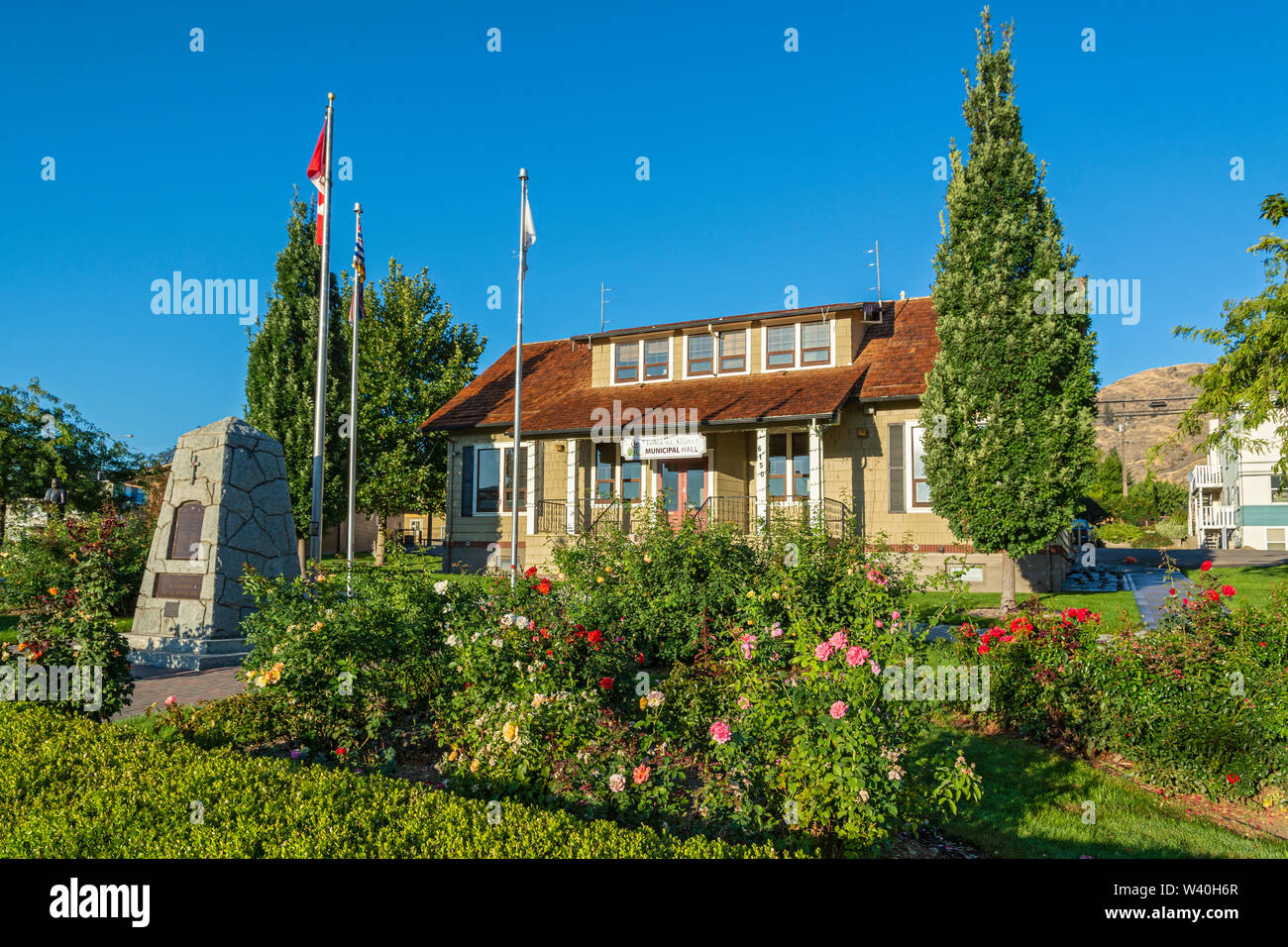 Canada, British Columbia, Okanagan Valley, Oliver, Palazzo Municipale Foto Stock