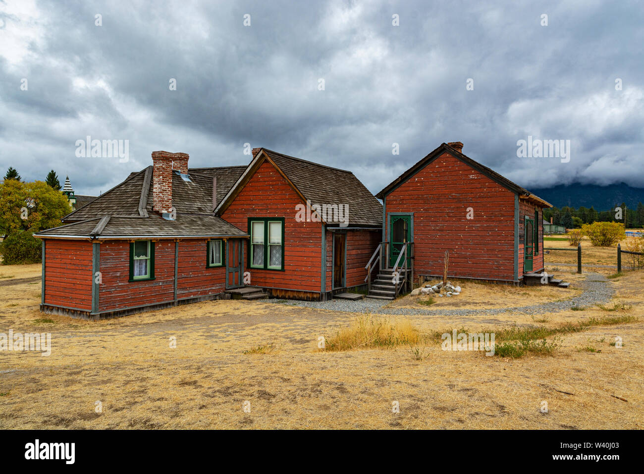 Canada, British Columbia, Fort Steele, Thomas McVittie House, esterna Foto Stock